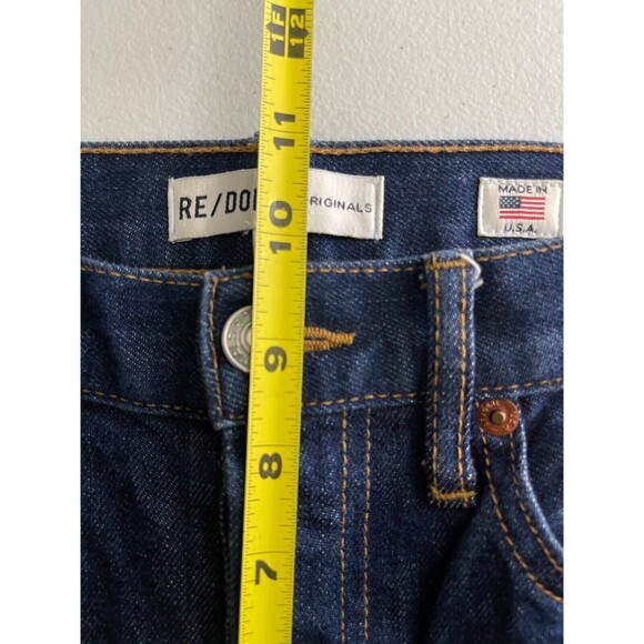 Re/Done Jeans Womens Size 25 Originals Denim Straight Skinny Raw Hem USA - Picture 11 of 12